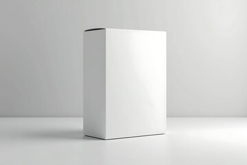 Blank White Box Product Mockup neutral background