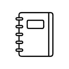 Notepad icon with pen