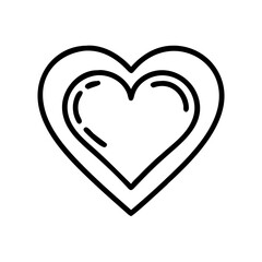 Heart icon with outline