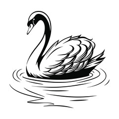 Peacock Bird Silhouette vector illustration