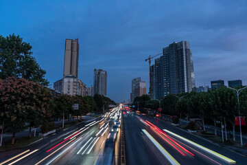 Obraz premium traffic at night