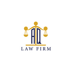  Modern Law Firm Logo with Scales of Justice