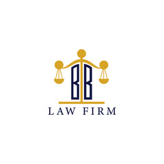  Modern Law Firm Logo with Scales of Justice