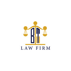  Modern Law Firm Logo with Scales of Justice