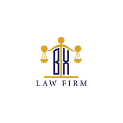  Modern Law Firm Logo with Scales of Justice