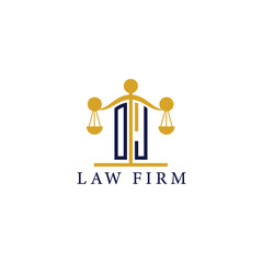  Modern Law Firm Logo with Scales of Justice