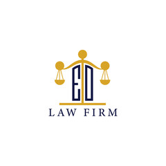  Modern Law Firm Logo with Scales of Justice