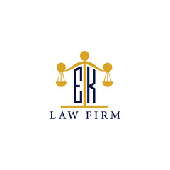  Modern Law Firm Logo with Scales of Justice