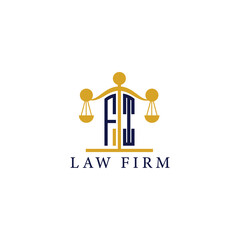  Modern Law Firm Logo with Scales of Justice