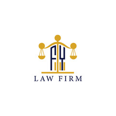  Modern Law Firm Logo with Scales of Justice