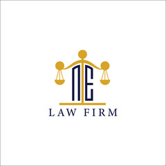  Modern Law Firm Logo with Scales of Justice