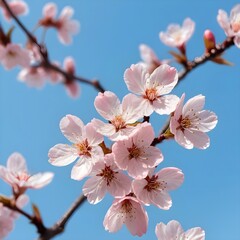 Obraz premium Pink Cherry Blossoms in Spring