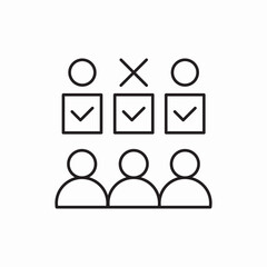 choice candidate icon vector sign