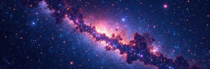 Fototapeta premium Milky Way galaxy with stars and space dust in the universe, cosmos, cosmic dust, space