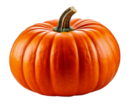 Vegetable pumpkin on transparent background , Generative Ai