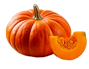 Vegetable pumpkin on transparent background , Generative Ai