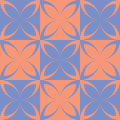Fototapeta premium Modern Geometric Vector Seamless Pattern Digital Paper – Abstract Minimalist Background Design, Repeating Lines and Shapes, Contemporary Printable Texture for Scrapbooking, Web Design, Fabric, Package