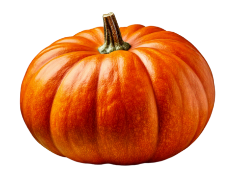 Vegetable pumpkin on transparent background , Generative Ai