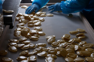 Italian pasta factory - filled pasta quality control
