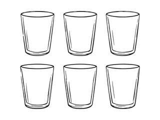 Water set line art Illustration