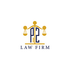  Modern Law Firm Logo with Scales of Justice