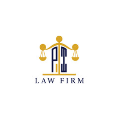  Modern Law Firm Logo with Scales of Justice