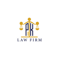  Modern Law Firm Logo with Scales of Justice