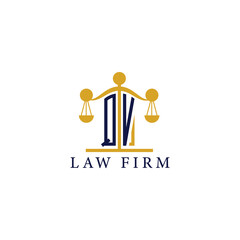  Modern Law Firm Logo with Scales of Justice