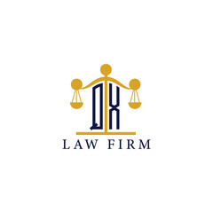  Modern Law Firm Logo with Scales of Justice