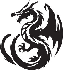 a blue dragon vector