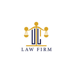  Modern Law Firm Logo with Scales of Justice