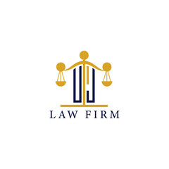 Modern Law Firm Logo with Scales of Justice
