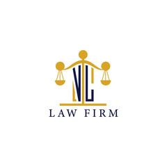  Modern Law Firm Logo with Scales of Justice