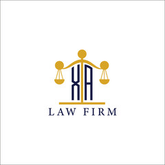  Modern Law Firm Logo with Scales of Justice