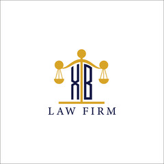  Modern Law Firm Logo with Scales of Justice