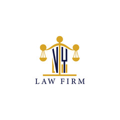  Modern Law Firm Logo with Scales of Justice