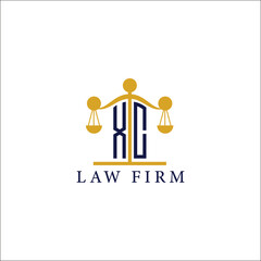  Modern Law Firm Logo with Scales of Justice