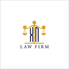  Modern Law Firm Logo with Scales of Justice