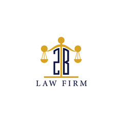  Modern Law Firm Logo with Scales of Justice