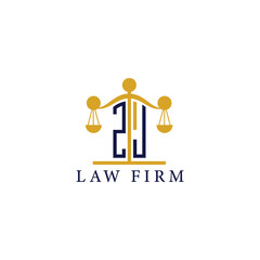  Modern Law Firm Logo with Scales of Justice