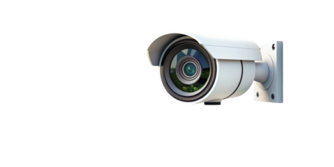 Security Camera on Wall: A high-definition security camera, mounted on a wall, provides a sense of safety and security, ready to monitor and protect.