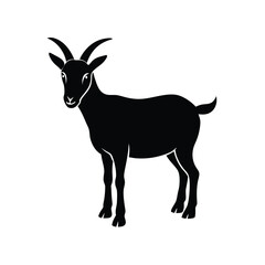 Isolated Goat Livestock Illustration