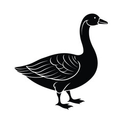 Isolated Goose Bird Vector Art