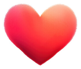 PNG  Abstract blurred gradient illustration heart pink glowing circle.