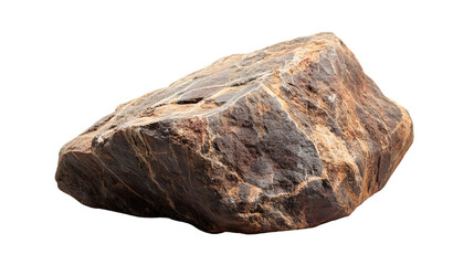 White Background Rock Stone - Professional Isolated Stone Image for Design Projects