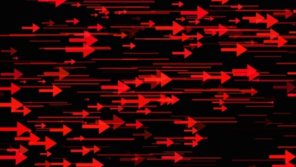  Abstract Arrows Going to Right, Loopable Animation, Gradient Background