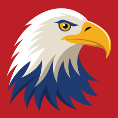 Obraz premium a colorful eagle head mascot logo vector illustration mascot logo