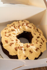 Baking Gingerbread Bundt Cake with Caramel Frosting Ingredients