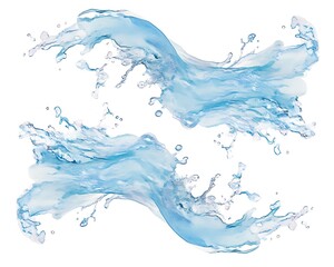 Obraz premium Water Splashing, Abstract Design