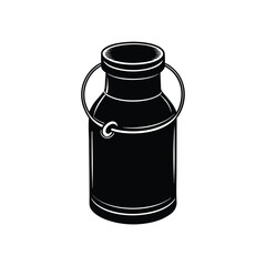 Isolated Milk Churn Dairy Equipment Clipart